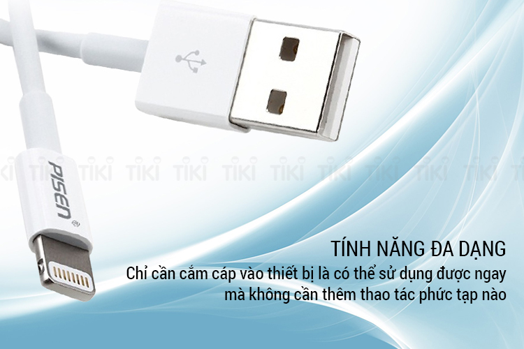 Cáp Sạc Lightning Pisen 1000mm