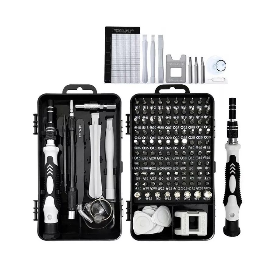 [Có sẵn] Bộ tua vít từ tính 115 trong 1 sửa điện thoại, laptop, PC chuyên nghiệp tiện lợi