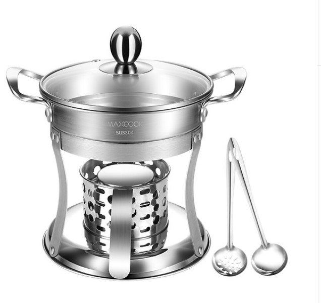 Bộ Nồi Lẩu Inox Bếp Cồn Maxcook MCT762