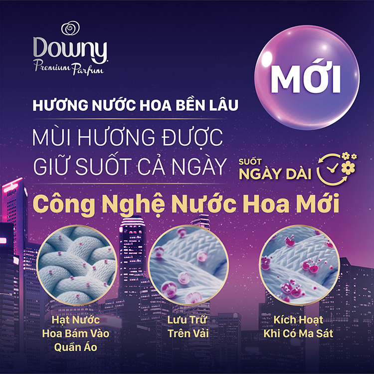 Combo 2 Túi nước xả vải Downy Đam Mê (2.3L/Túi)