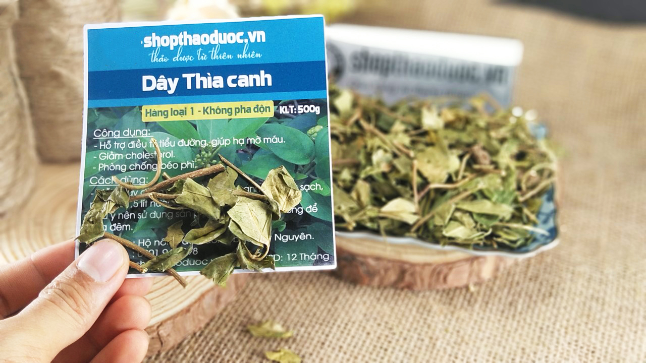 Dây Thìa Canh Sạch Sấy Khô Gói 500Gr - Trà Dây Thìa Canh Shop Thảo Dược Hỗ Trợ Ổn Định Đường Huyết, Tốt Cho Người Cao Huyết Áp