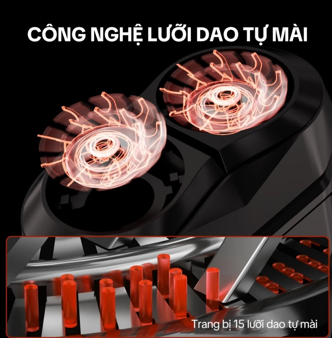 Máy cạo râu Enchen Mini X {New 2025} 15 lưỡi dao tự mài, đầu cạo 3D kháng nước toàn thân pin trâu - Hàng chính hãng