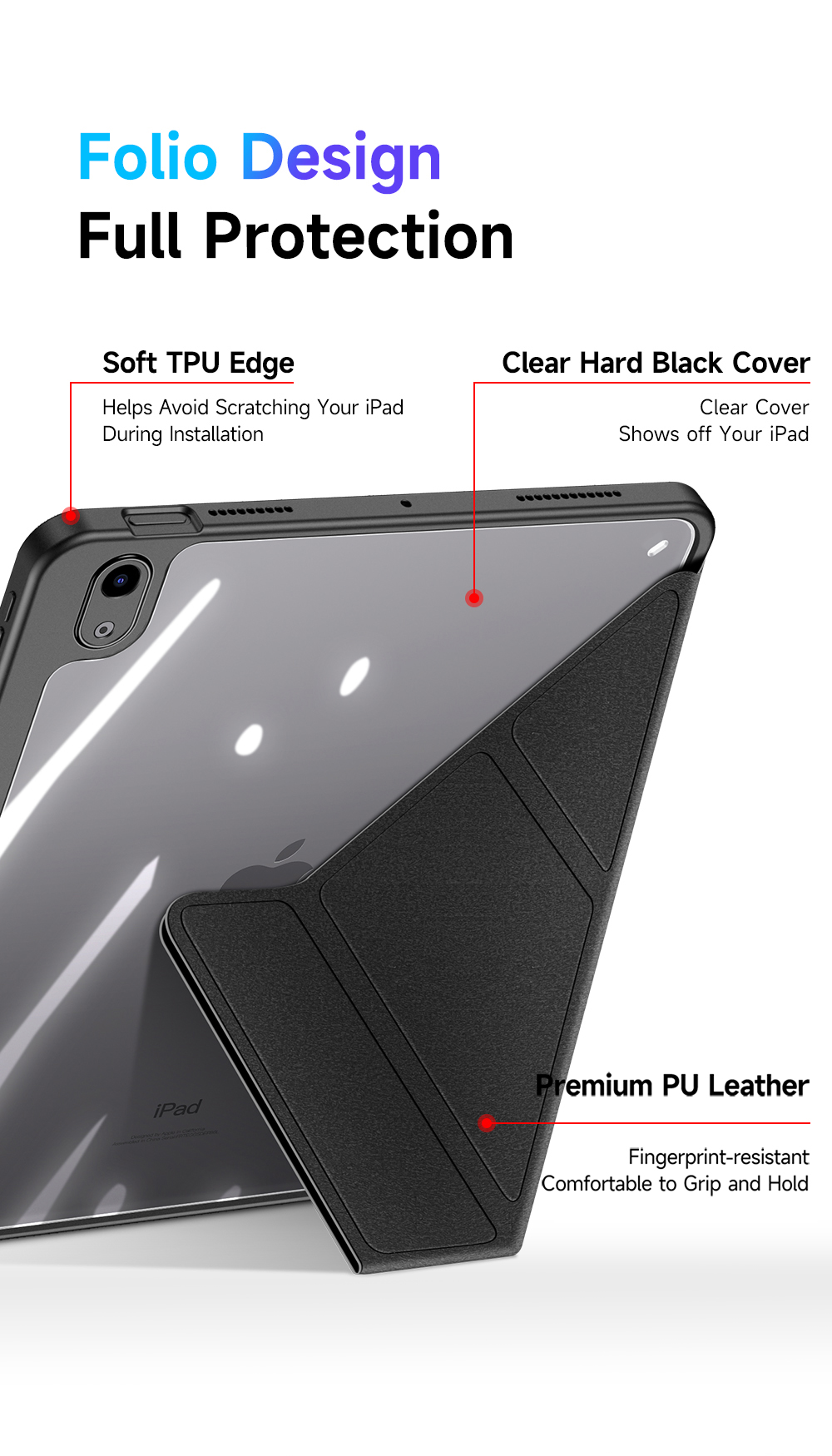 Bao Da Dành Cho iPad Air 4/ Air 5 10.9/ Air 11 inch 2024 Dux Ducis Magi Series Có Khe Cắm Bút, Tự Động Tắt Mở - Hàng Chính Hãng