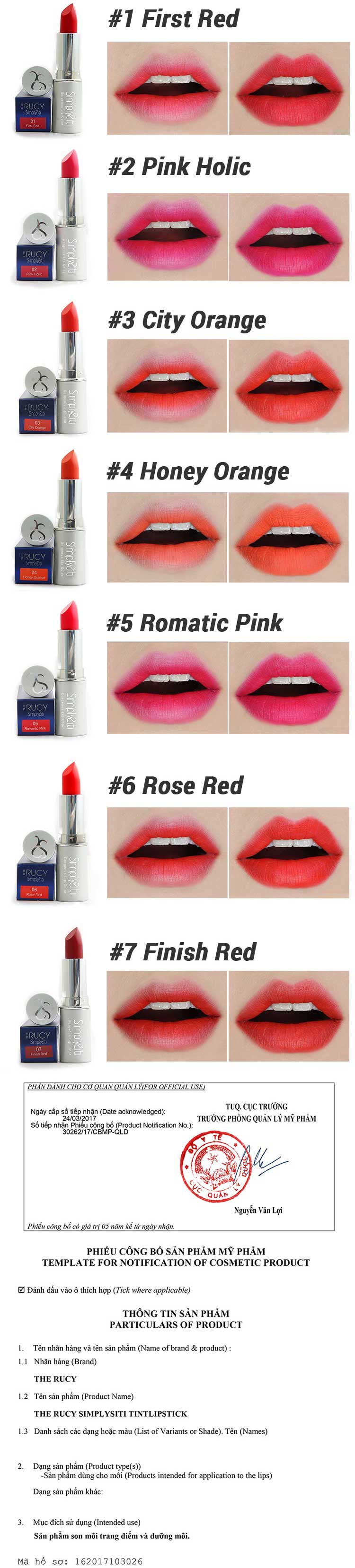 Bộ Trang Điểm The Rucy Love My Skin 06