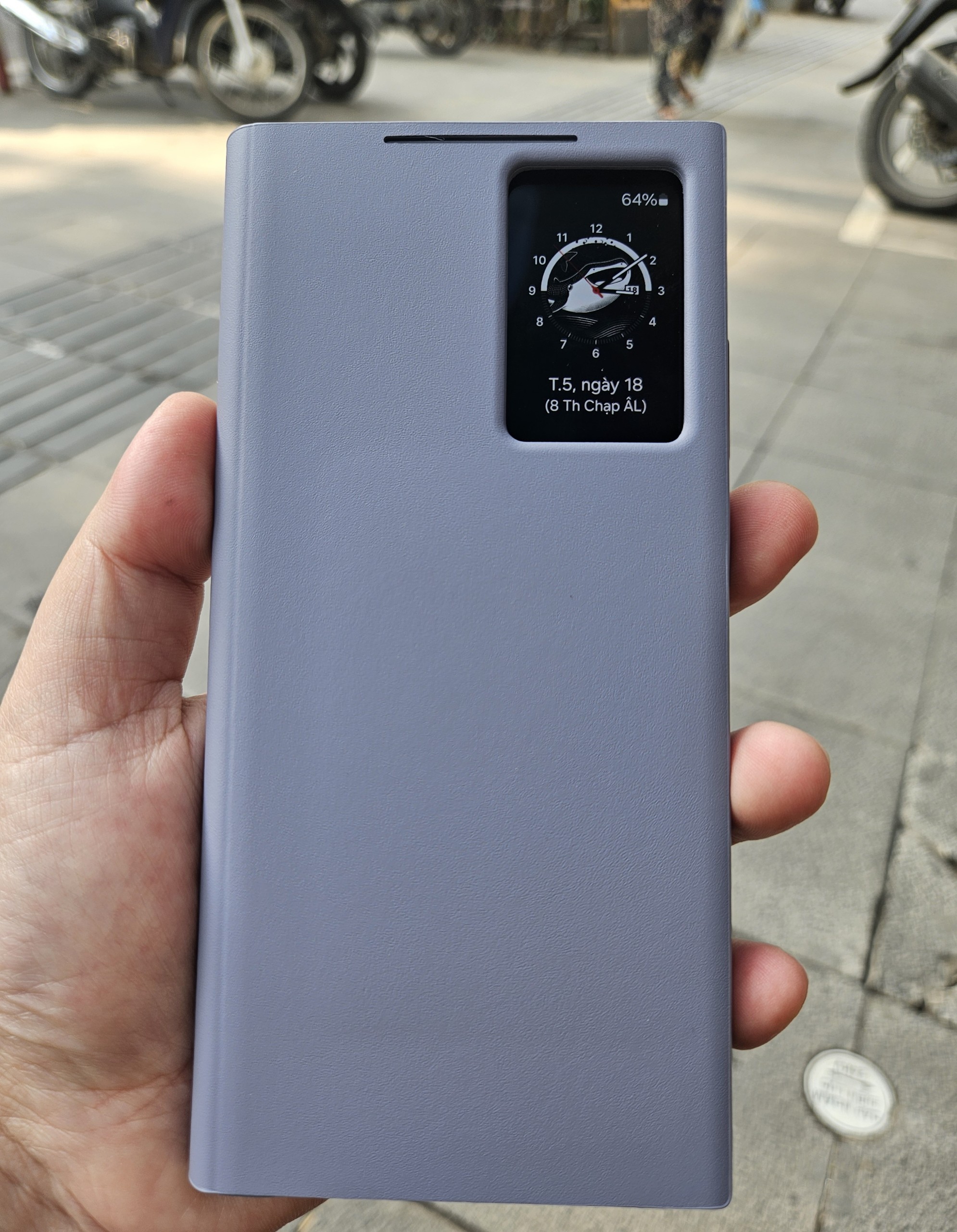 Bao da Smart View Wallet Case samsung S24 Ultra -Hàng Chính hãng