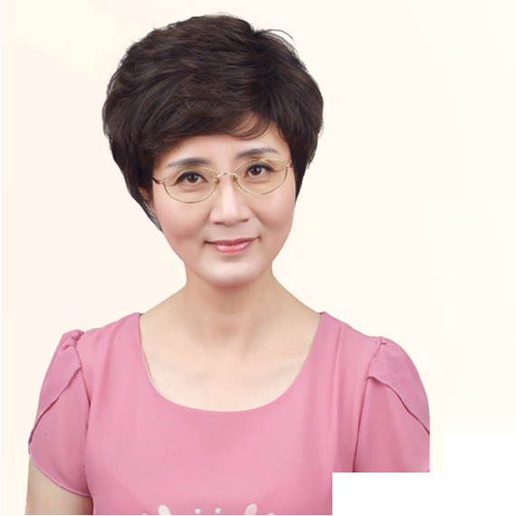 Tóc giả nữ trung niên cao cấp nguyên đầu, có rãnh da đầu, giống thật 99%, chất tơ cao cấp, chịu nhiệt tốt, bấm duỗi gội thoải mái
