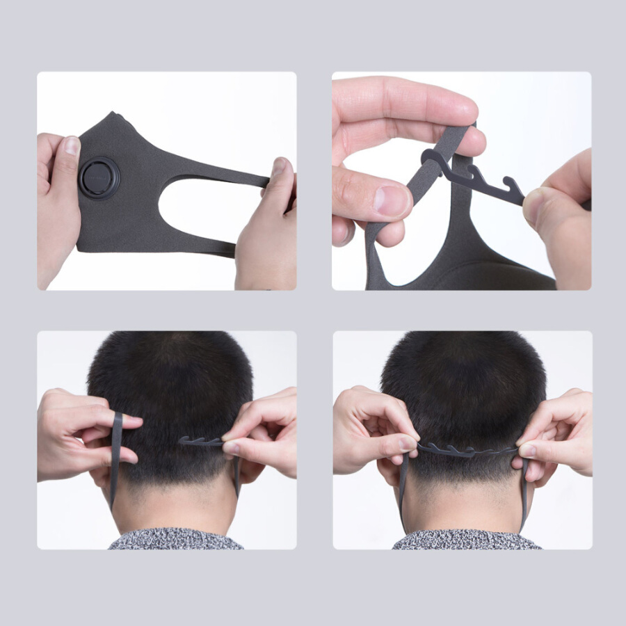 3PCS Xiaomi Smartmi Anti-Pollution Air Sport Face Mask Respirators Block PM2.5 Haze Anti-haze Adjustable Ear Hanging 3D Design Com 3PCS Xiaomi Smartmi Anti-Pollution Air Sport Face Mask Respirators Block PM2.5 Haze Anti-haze Adjustable Ear Hanging 3D Design Com