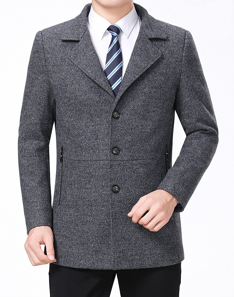 Áo khoác dạ nam dáng vest trẻ trung NAD43