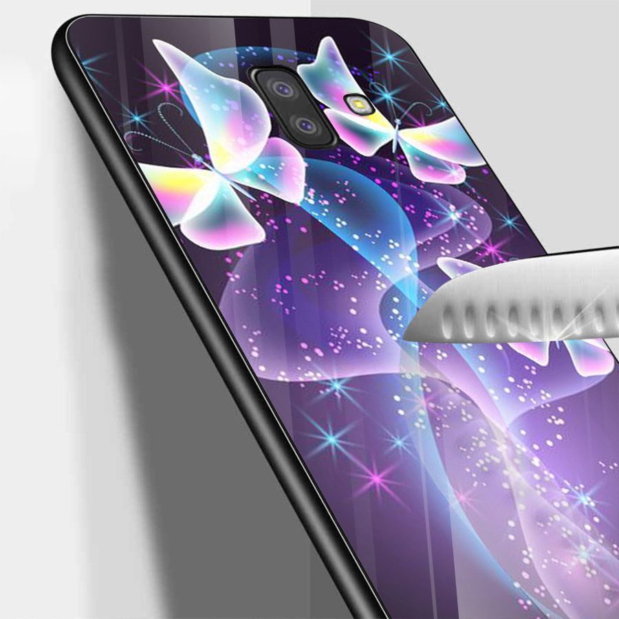 Ốp kính cường lực cho điện thoại Samsung Galaxy J4 - J6 - J6 PLUS - J6 PRIME - J8 - bướm đẹp MS ANH089
