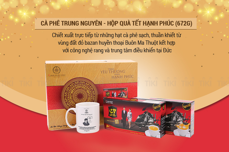 Cà Phê Trung Nguyên - Hộp Quà Tết Hạnh Phúc (672g)