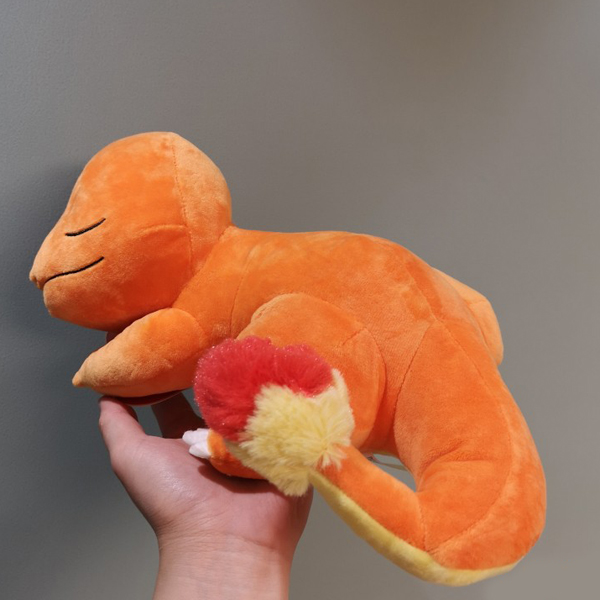 Gấu bông pokemon charmander - Khủng long lửa ngủ say (30 cm) gb73 (Màu Cam)