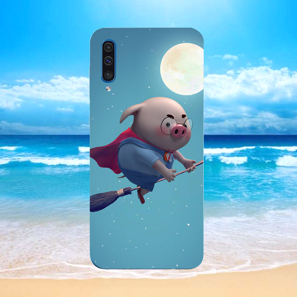 Ốp lưng cứng viền dẻo dành cho điện thoại Samsung Galaxy M30 - Heo Dễ Thương MS HDTDD104