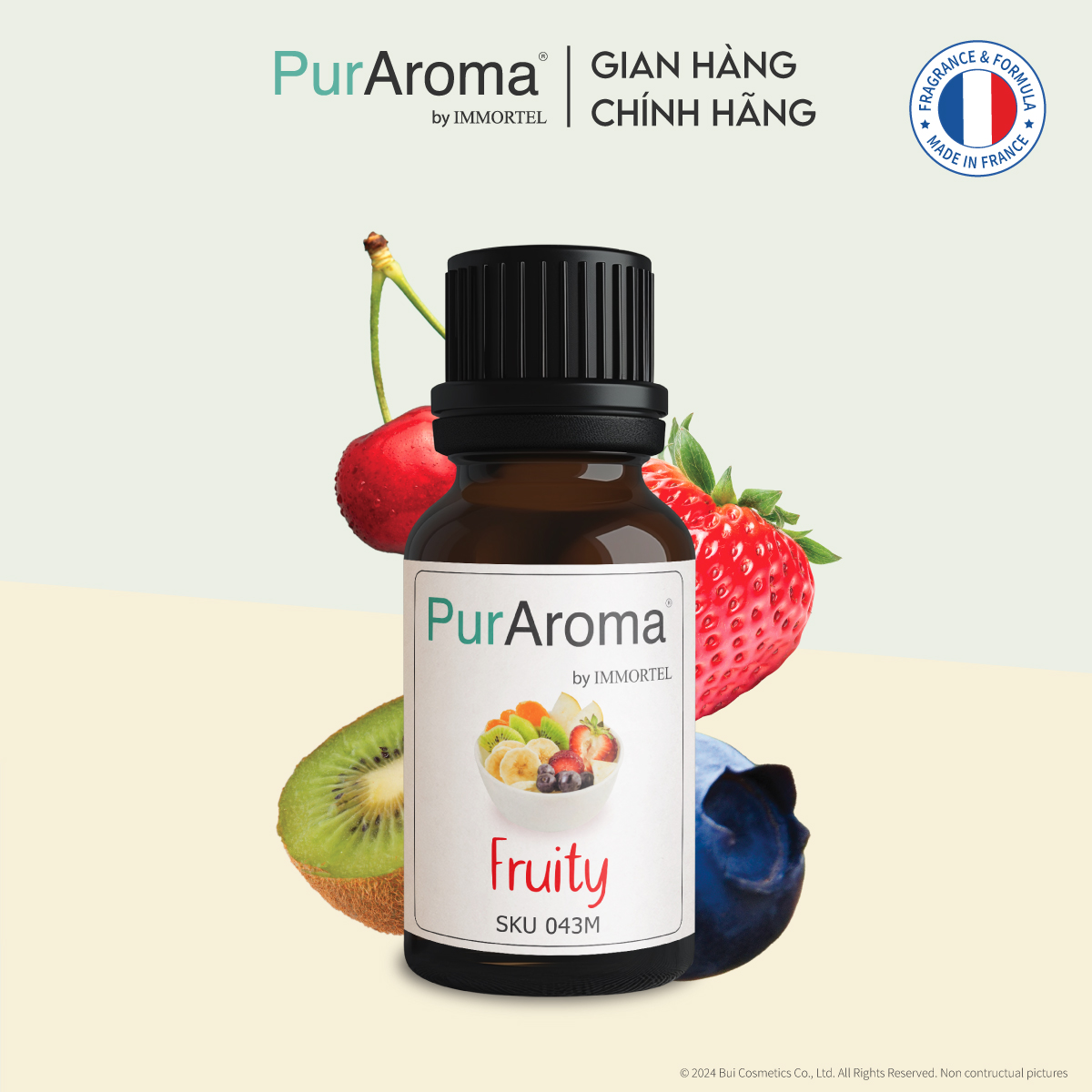 (18 mùi) Tinh dầu thiên nhiên nguyên chất PurAroma by IMMORTEL - 10mL - Chính hãng Pháp