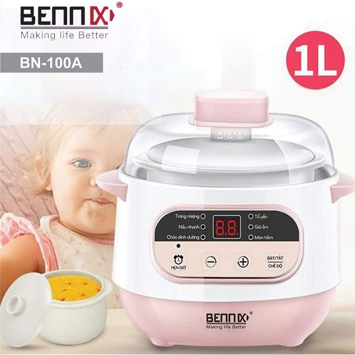 Nồi chưng yến, Nồi tiềm Bennix BN-100A Công nghệ Thái lan - Hàng Chính hãng