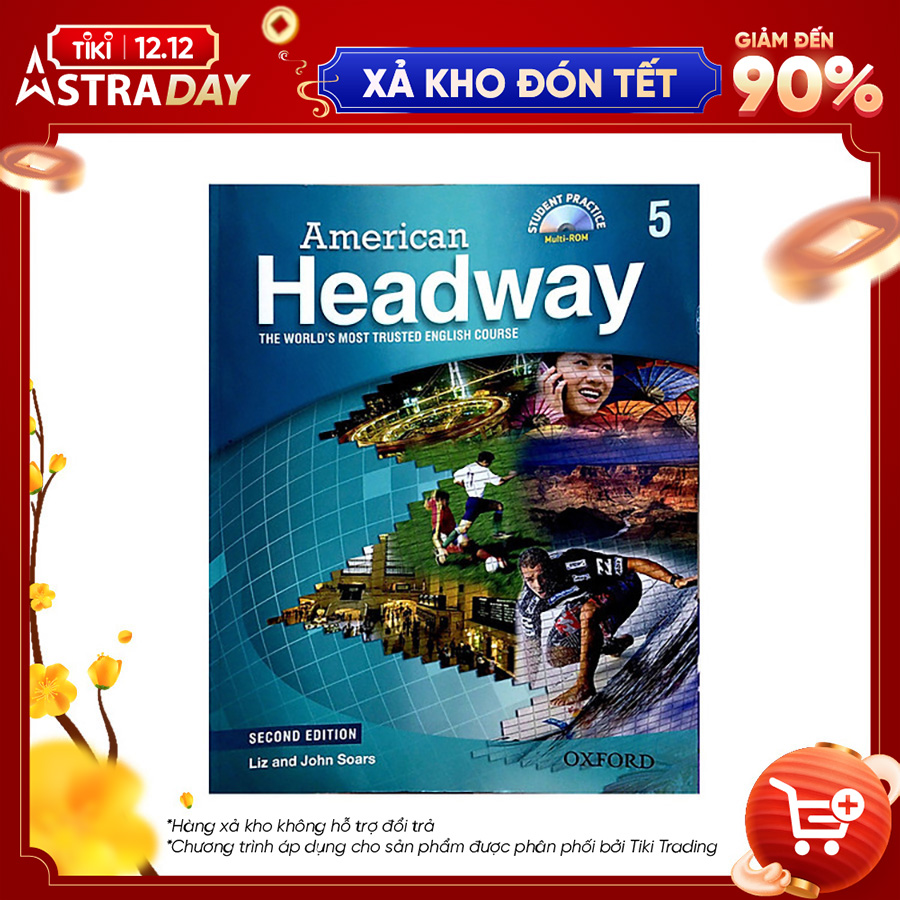 Hàng thanh lý miễn đổi trả American Headway 5 Student Book with MultiROM 2nd Edition