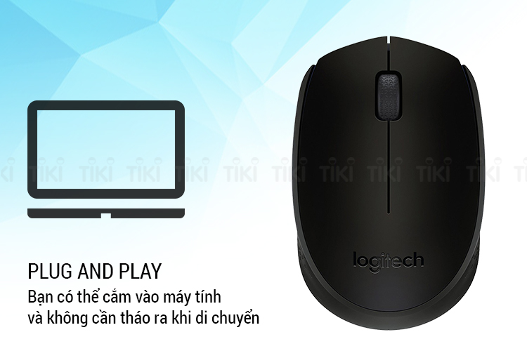 Chuột Không Dây Logitech B170 - Hàng Chính Hãng