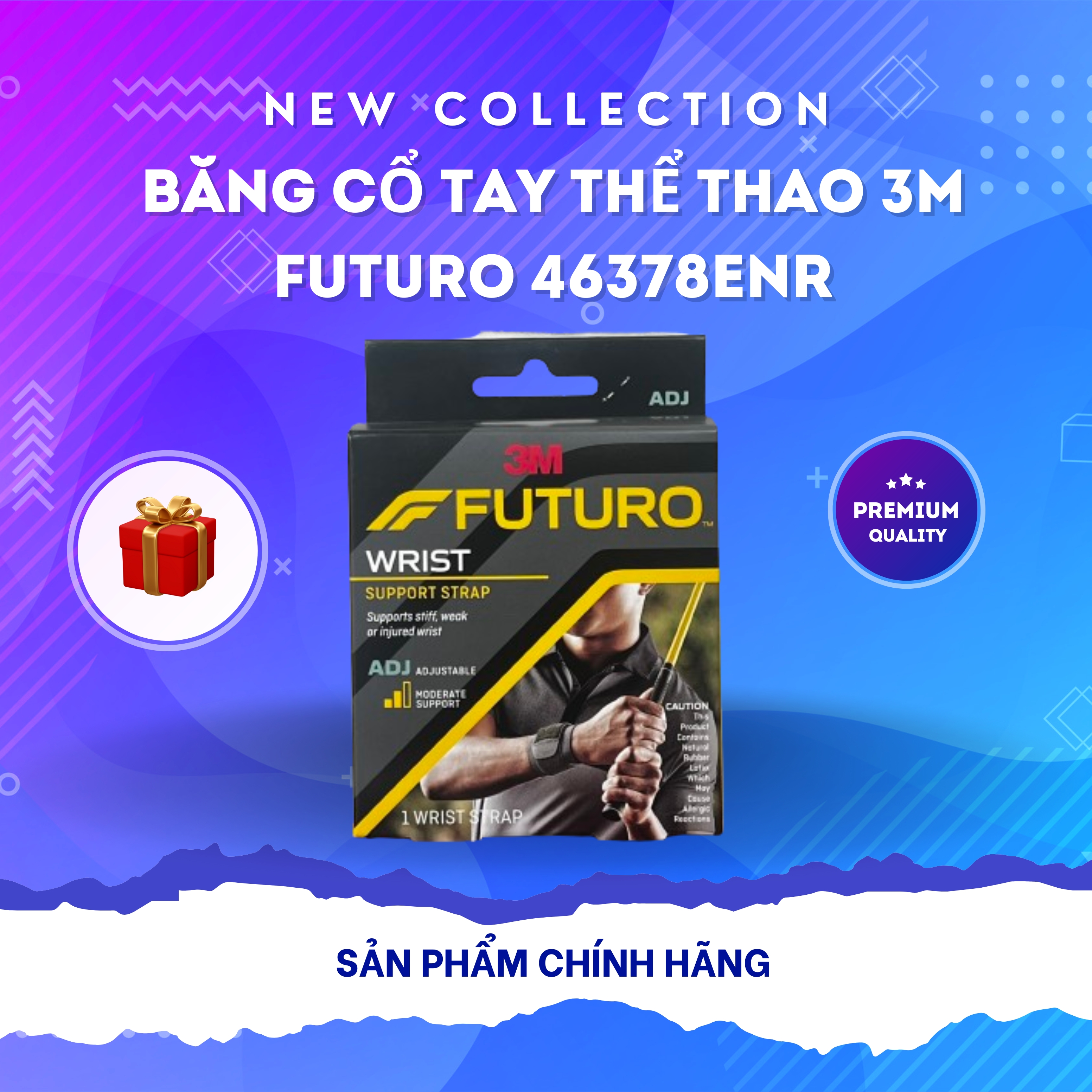 Băng hỗ trợ vùng cổ tay cao cấp 3M Futuro 46378ENR, thương hiệu Mỹ
