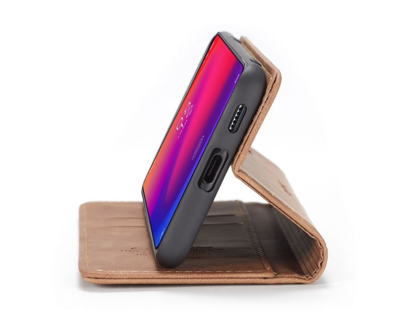 bao da bò thật dạng ví dành cho xiaomi redmi mi 9t hàng chính hãng caseme 16