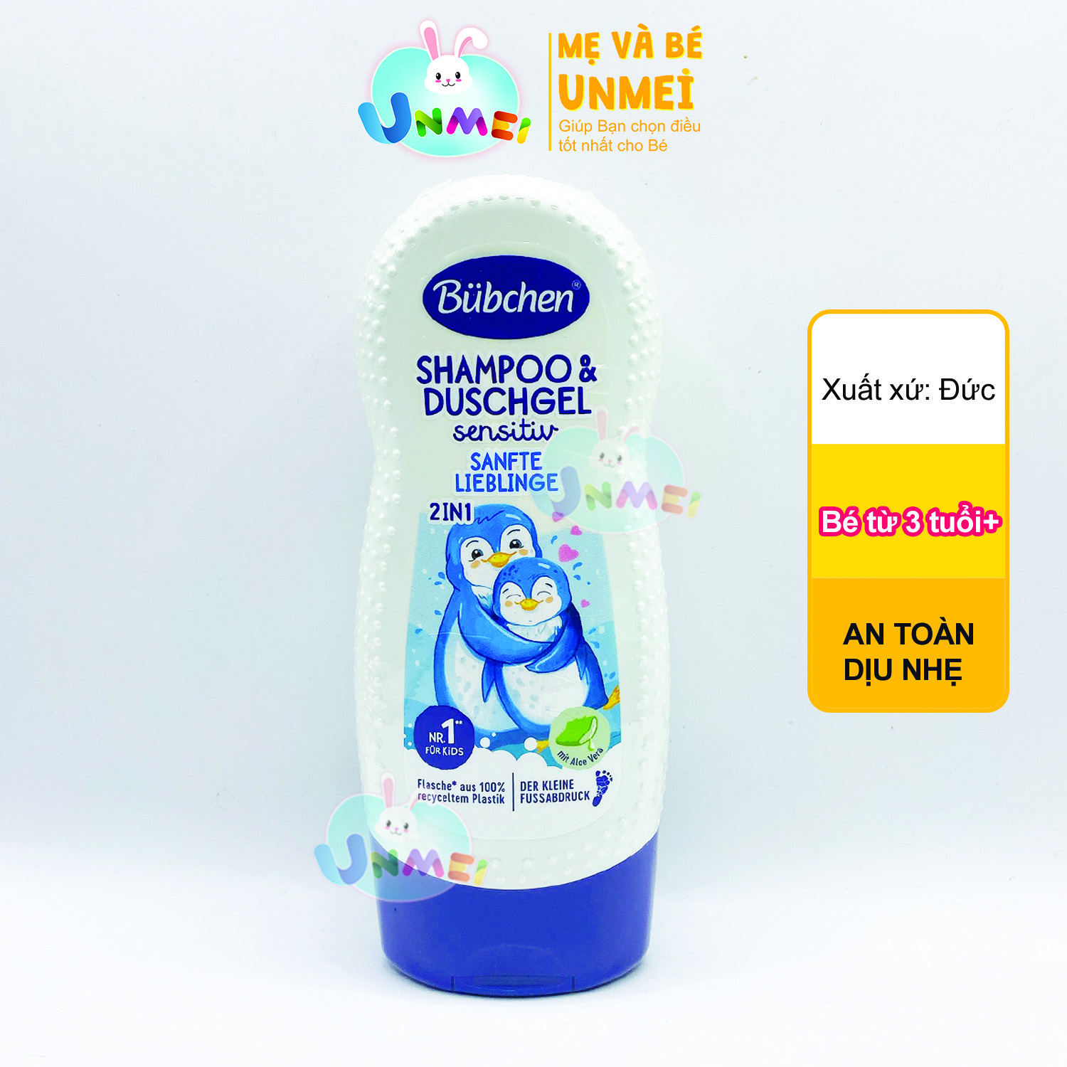 Sữa Tắm Gội Dành Cho Da Nhạy Cảm Bubchen (230ml) - N