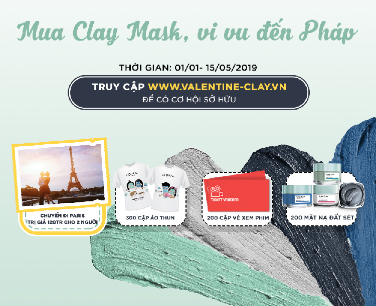 Mặt Nạ Đất Sét L'Oreal Paris Ngăn Ngừa Và Giảm Mụn - Xanh (50g)