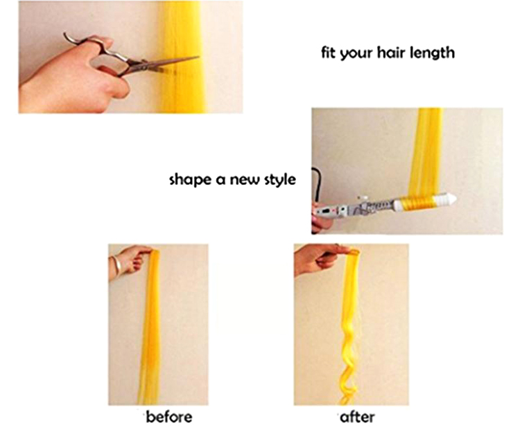 12pcs Wigs Strip Hair Extensions 22