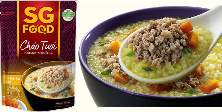 Lốc 5 Túi - Cháo Tươi 270g, Thịt Bằm, Sườn Non, Lươn, Cá Lóc, Cá Hồi