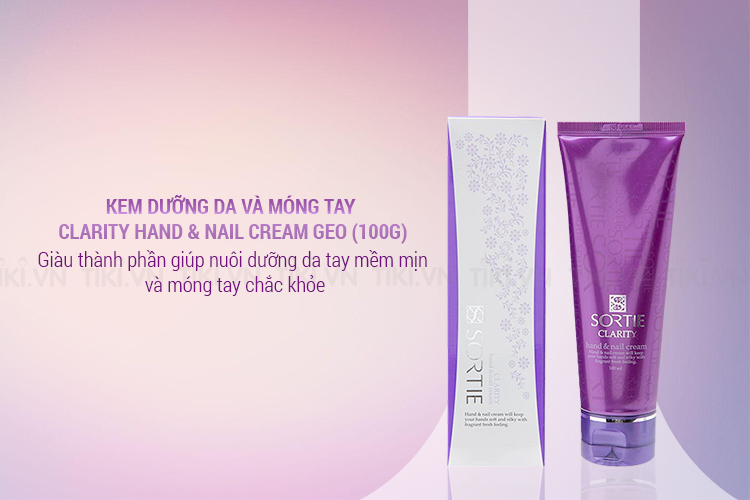 Kem Dưỡng Da Và Móng Tay Clarity Hand & Nail Cream Geo (100g)
