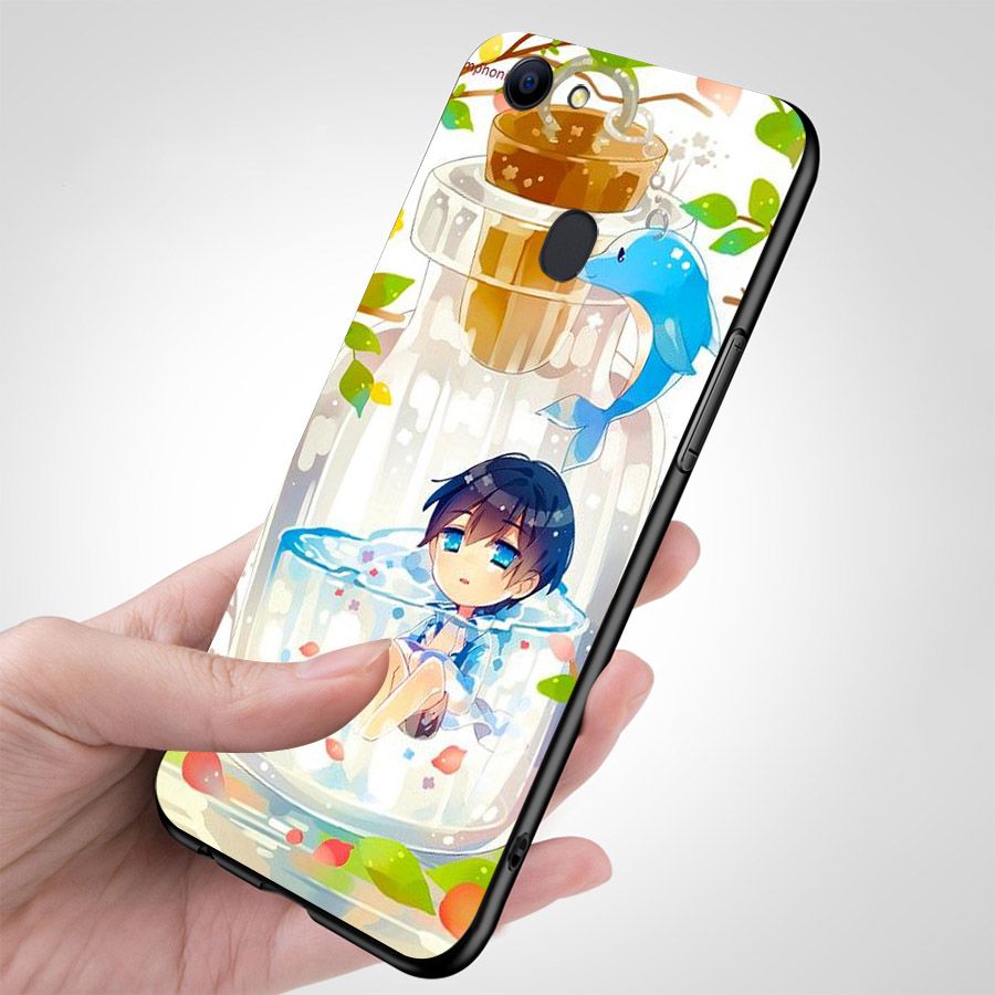 Ốp điện thoại kính cường lực cho máy Oppo F5 - Cô Bé Trong Chiếc Lọ Thủy MS CBTCL019