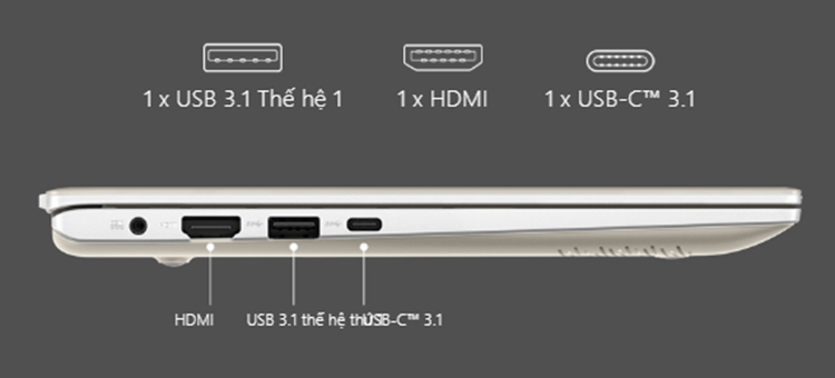 Laptop Asus Vivobook S13 S330FA-EY009T Core i5-8265U/ Win10 (13.3 FHD) - Hàng Chính Hãng