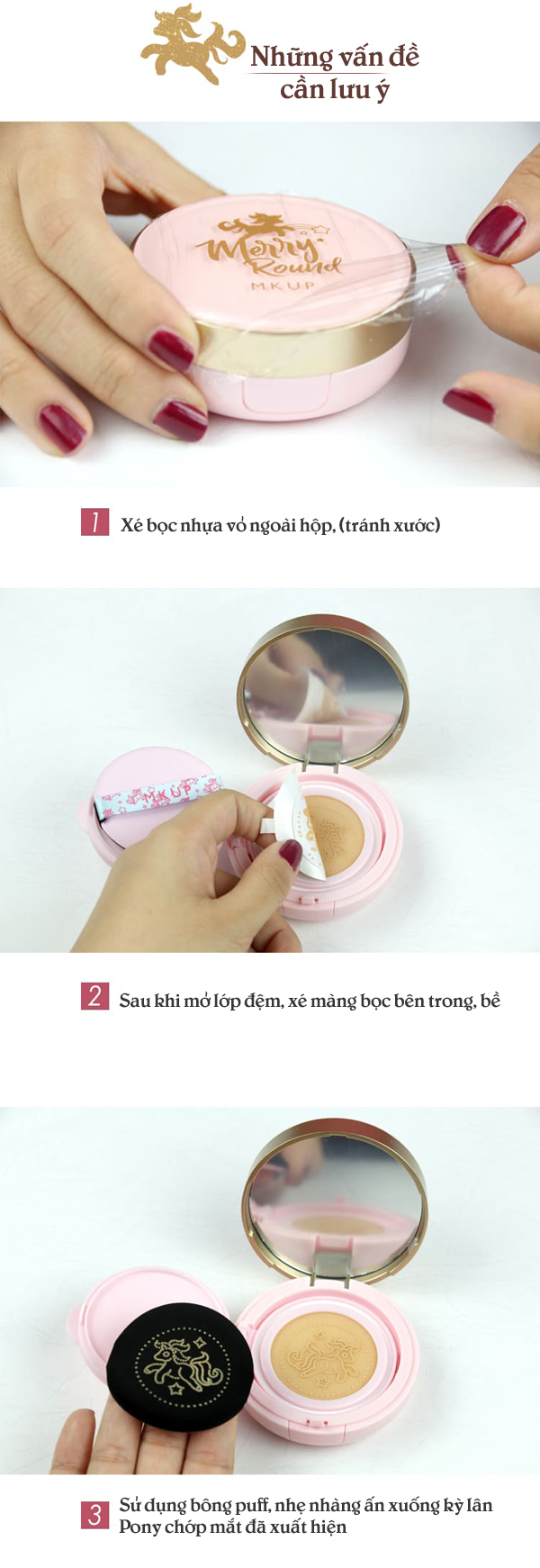 Cushion Kiềm Dầu Trắng Da Pony MKUP