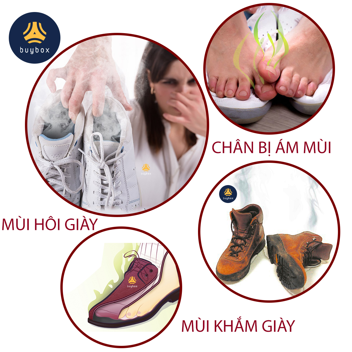 Bí quyết khử mùi hôi giày bằng Tinh dầu xịt khử mùi giày giúp ngăn ngừa vi khuẩn gây mùi và đem đến hương thơm thiên nhiên - buybox - BBPK71