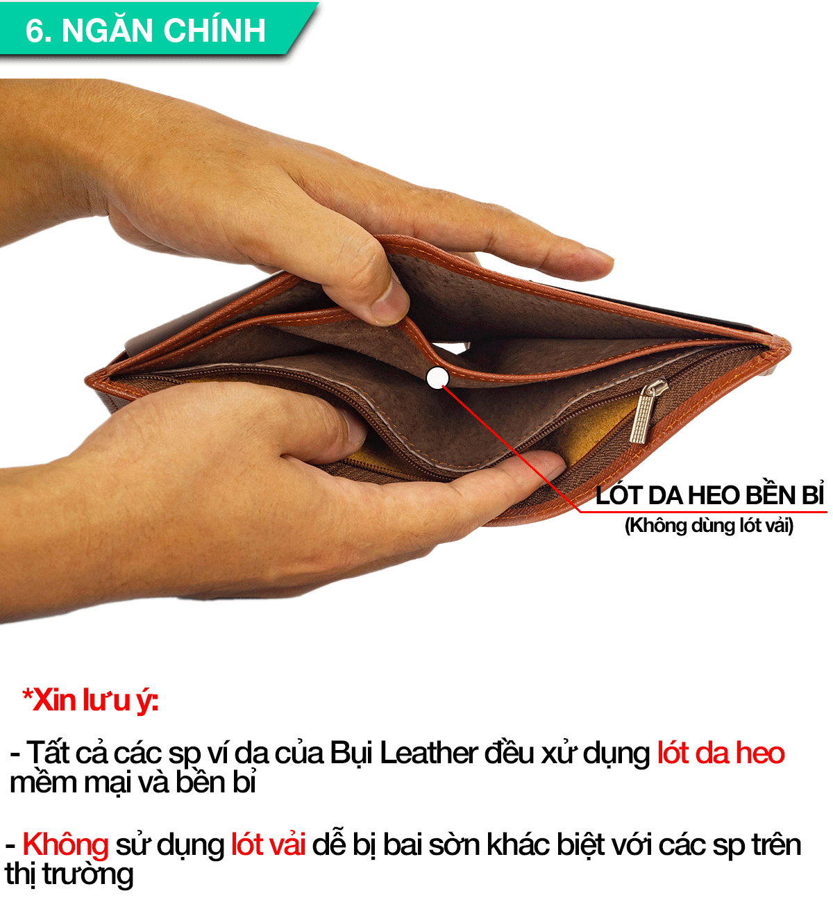 Ví nam, bóp nam da bò Saffiano Bụi Leather V140 - Bảo hành 12 tháng