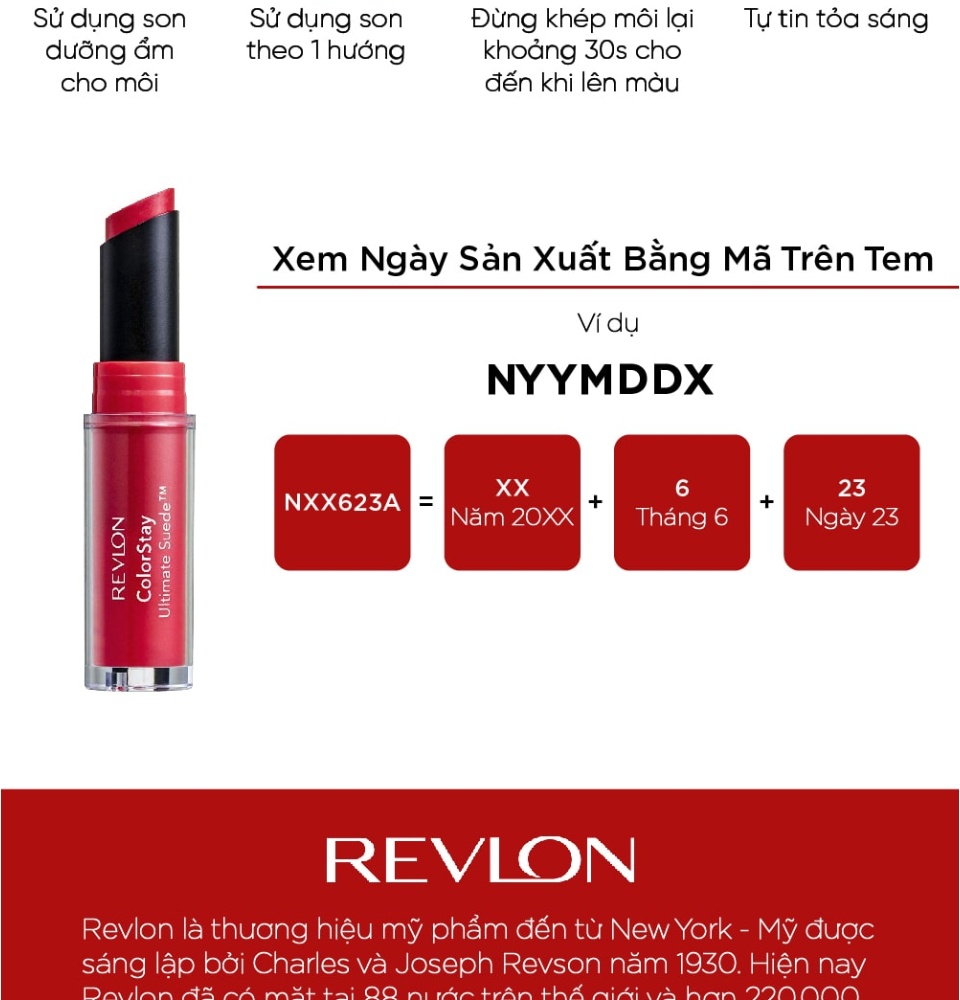 Son kem lâu phai Revlon Colorstay Suede Lipstick 2.55g | Revlon | Tiki