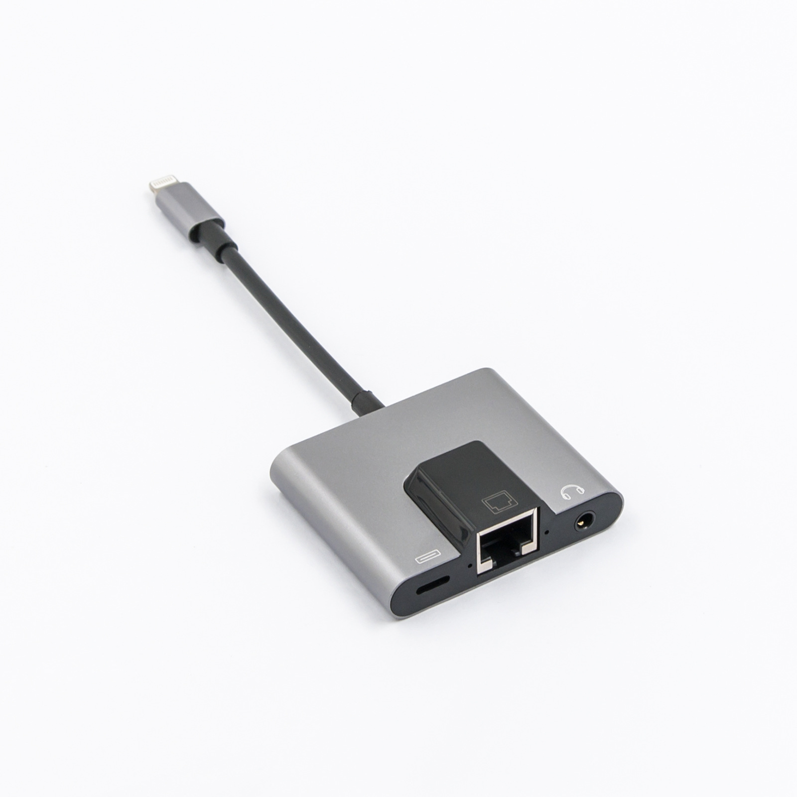 Bộ chuyển đổi 3 trong 1 USB-C/Type-C sang USB-C/Type-C và cổng Ethernet adapter và jack tai nghe 3,5 mm dành cho dành cho Laptop, Macbook, Điện thoại, Samsung Dex 1