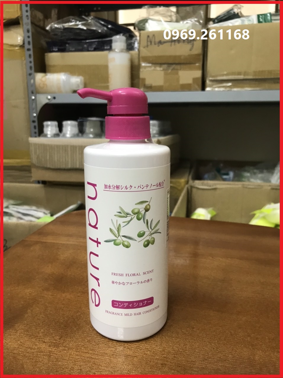 Dầu Xả Chiết Xuất Thảo Dược Phục Hồi Tóc Nhật Bản Naris Cosmetic Natuve Mild Hair Rinse - 650ml