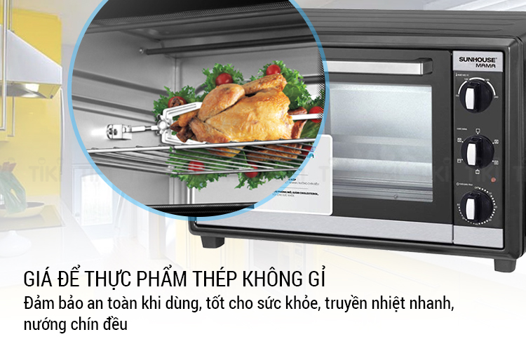 Lò nướng Sunhouse Mama SHD4235 (35L) - Hàng chính hãng