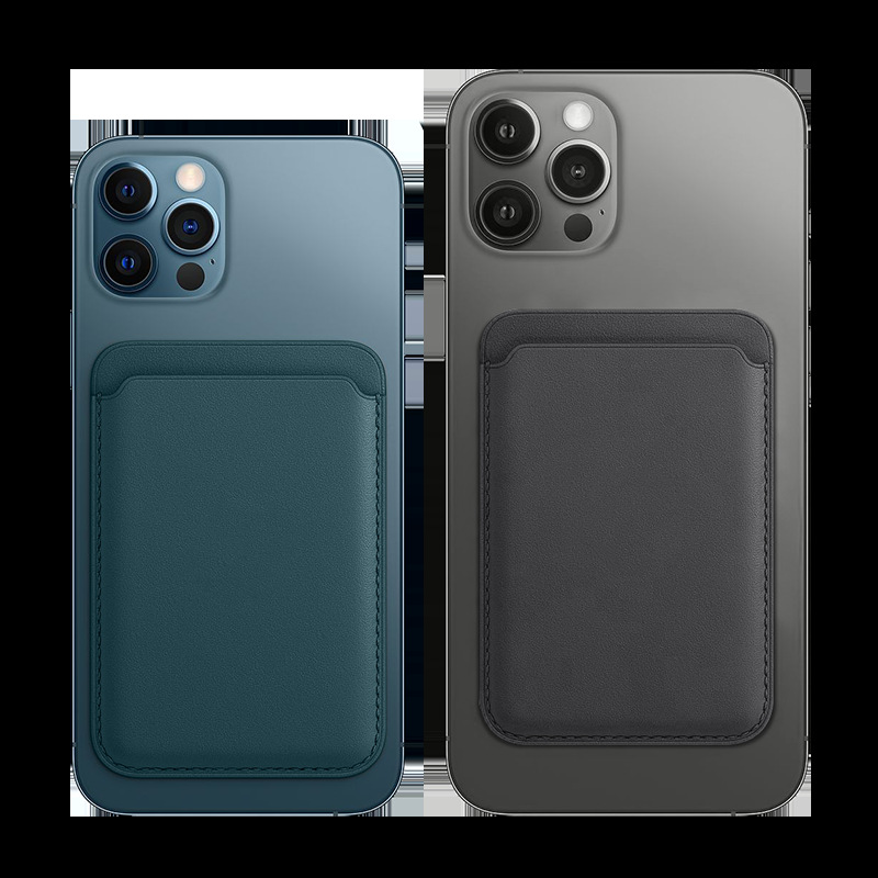 Ví Da Leather Wallet with Nam Châm Từ Tính Dành Cho iPhone 12 / iPhone 12 Pro / iPhone 12 Promax/ 13 Promax/ 13/ 13 Pro/ 14 Promax/ 14 pro/ 14 Plus/ 14/ 15 Promax/ 15/ iphone 16 (có Logo Táo )_ Hàng chính hãng