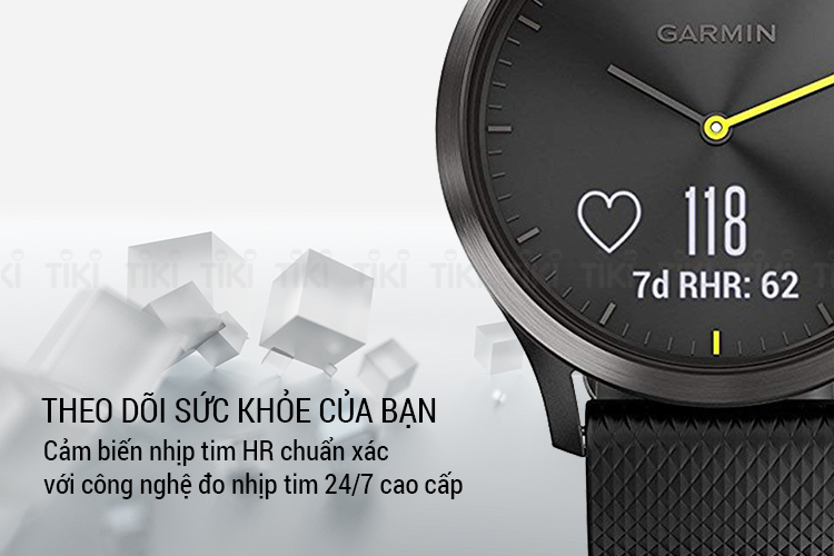 Đồng Hồ Thông Minh Garmin Vivomove HR Sport - Hàng Chính Hãng