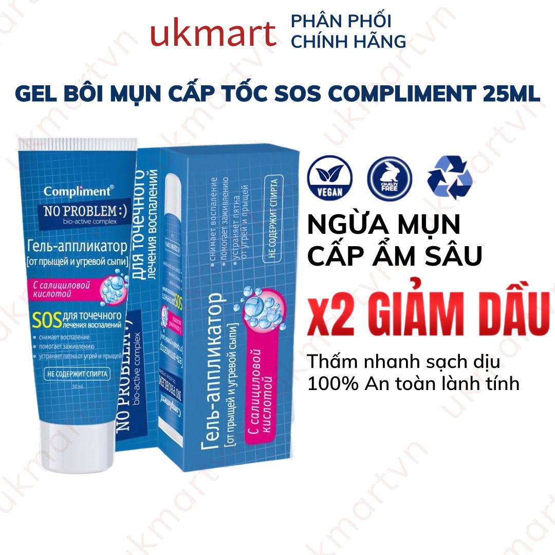Gel Mụn Khẩn Cấp SOS Compliment No Problem 25ml