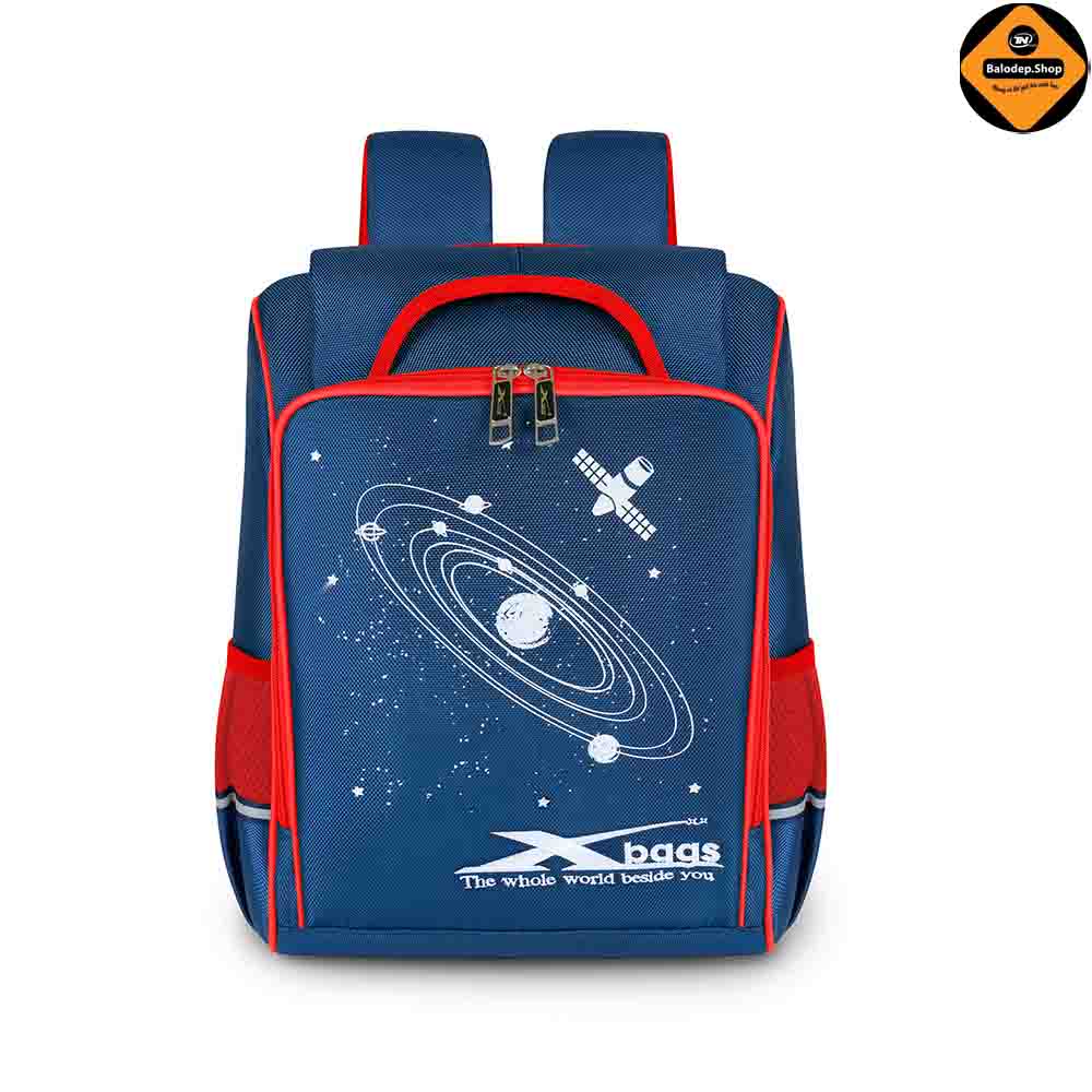 Balo Học Sinh Chống Gù Lưng Cao Cấp Cho Bé Tiểu Học, Xbags Universe XB3102, Nhiều Ngăn Tiện Dụng, Chống Thấm Nước, Màu Đỏ Cá Tính!
