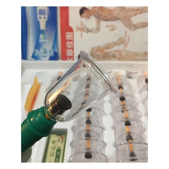 Bộ Dụng Cụ Giác Hơi Không Dùng Lửa 24 Ly Cao Cấp - Hàng Chính Hãng