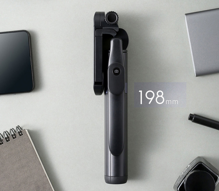 Xiaomi Mijia Yuemi Selfie Stick Portable Foldable BT Extendable Tripod Monopod Self Shooting Stick with Video Stabilizer - Black