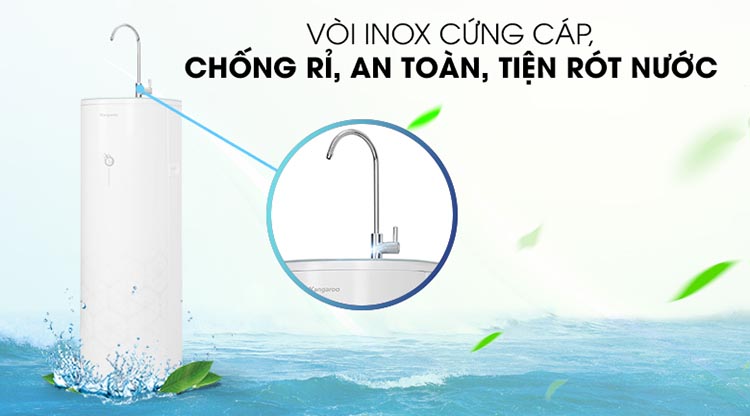 Máy lọc nước Hydrogen ion kiềm Kangaroo KG100EO - Hàng chính hãng