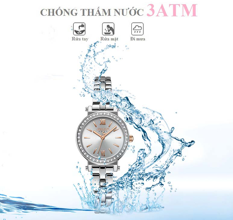 Đồng hồ nữ Julius JA-1124A (Bạc)