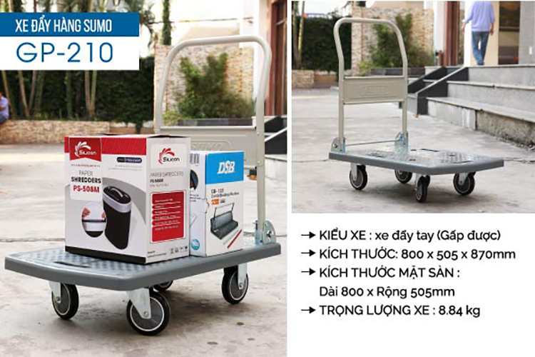 Xe Đẩy Hàng Sàn Nhựa Sumo Thái Lan Gp-210