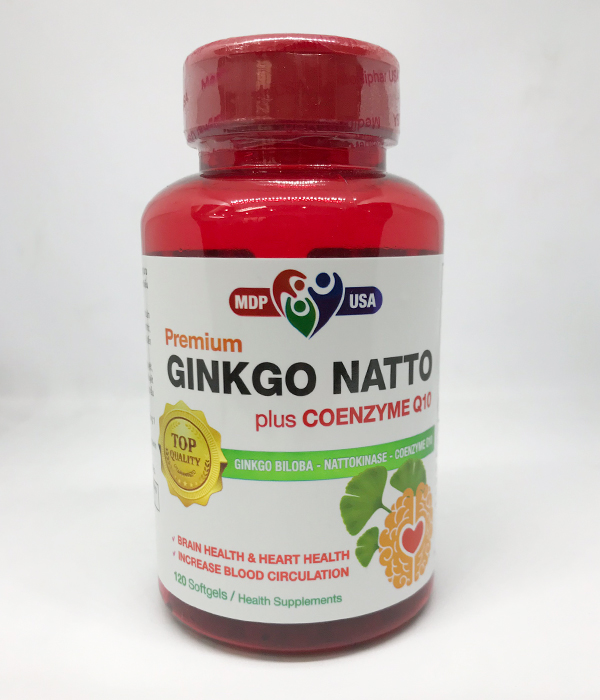 Thực phẩm chức năng GINKGO NATTO plus Q10 - Hoạt huyết, tăng cường lưu thông máu não, cải thiện trí nhớ