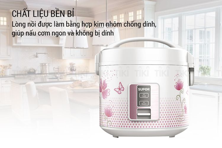 Nồi Cơm Điện Nắp Gài Power Supor SRC818VN (1.8 Lít) - Hàng Chính Hãng