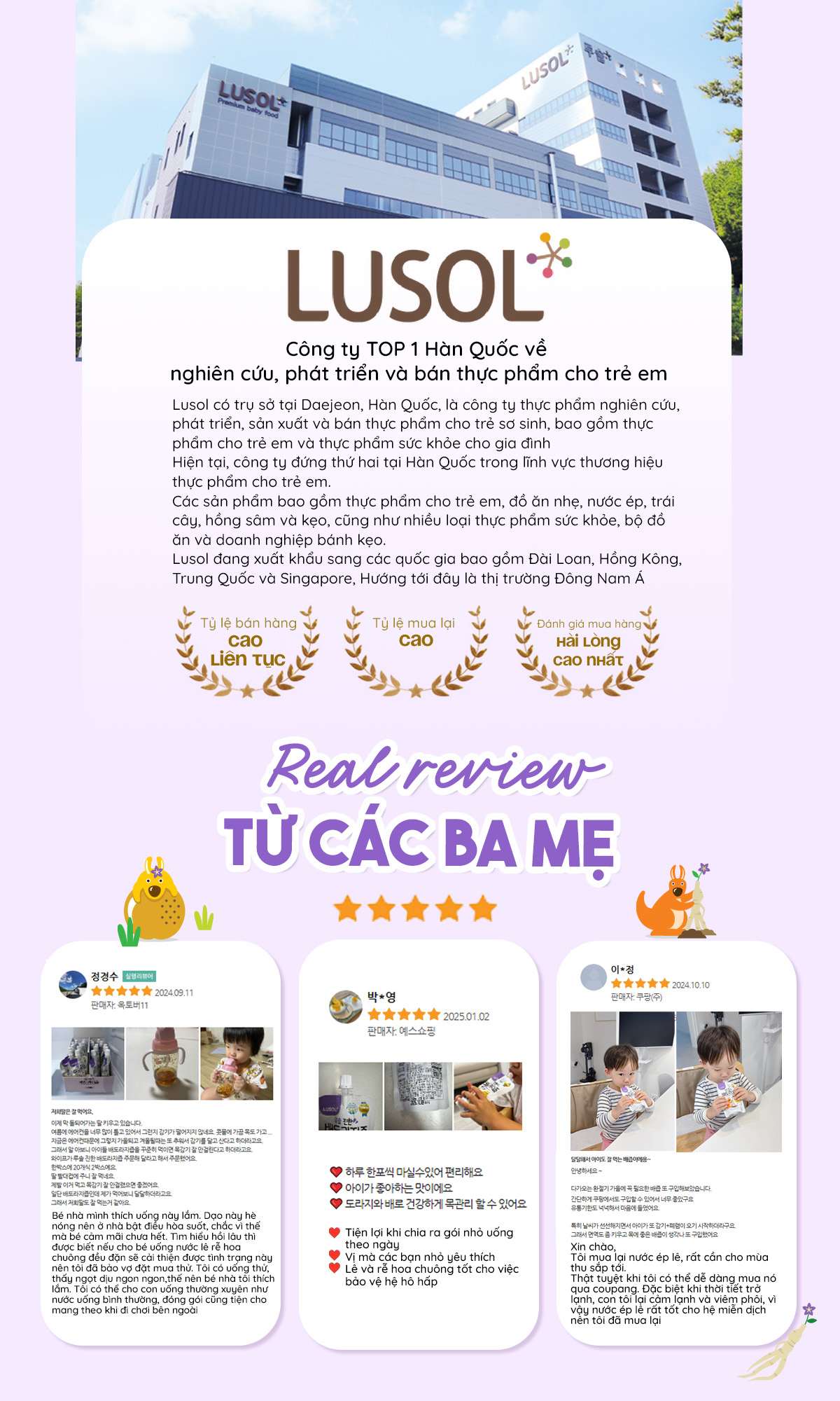 Combo 20 gói nước ép lê và rễ hoa chuông đen nguyên chất Lusol cho bé từ 6 tháng tuổi - ALADDINVINA