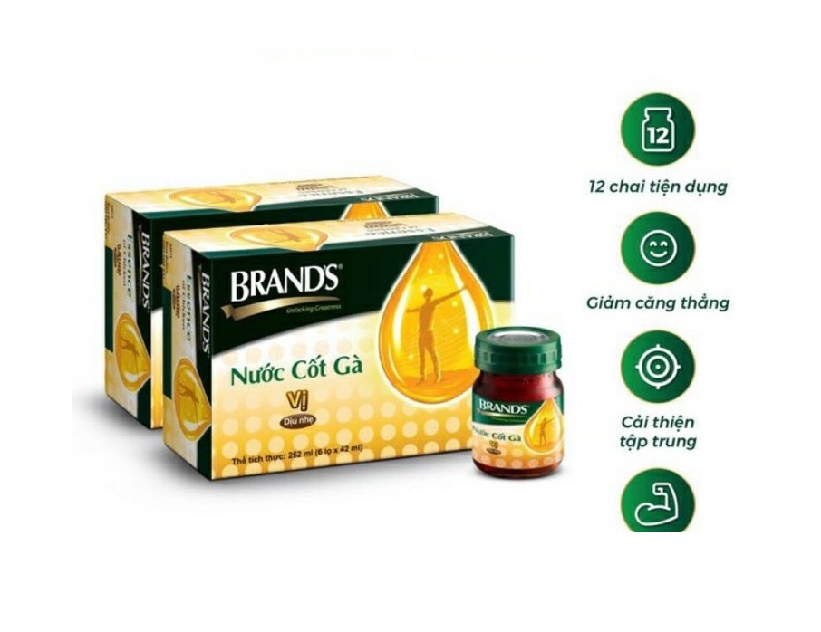 Combo 2 hộp nước cốt gà Brand s 42ml vị dịu nhẹ nhập từ Thái Lan 1