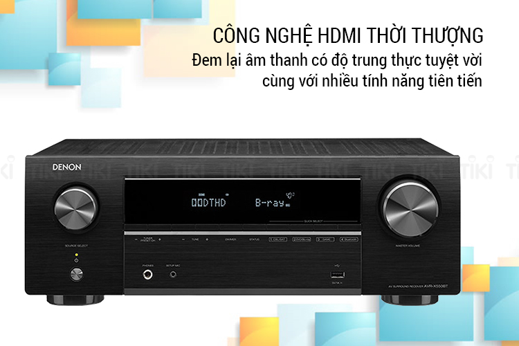 Amply Receiver Denon  AVRX550BTBKE2